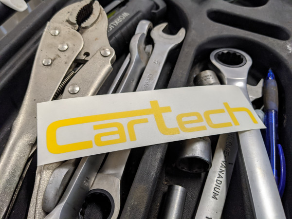 CarTech Sticker 15x3cm Gelb ( 2 Stück )