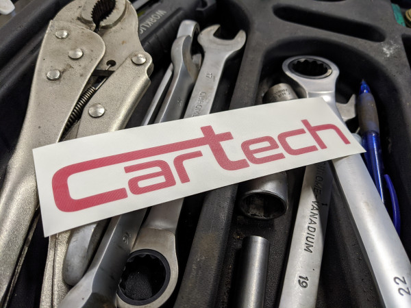 CarTech Sticker 15x3cm Rot ( 2 Stück )