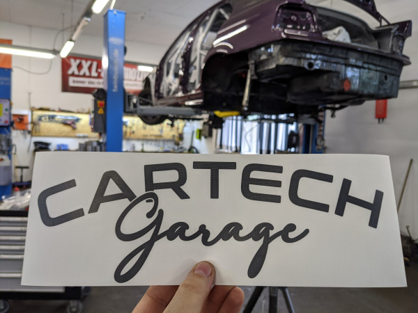 CarTech WSS Banner 30x10cm Schwarz