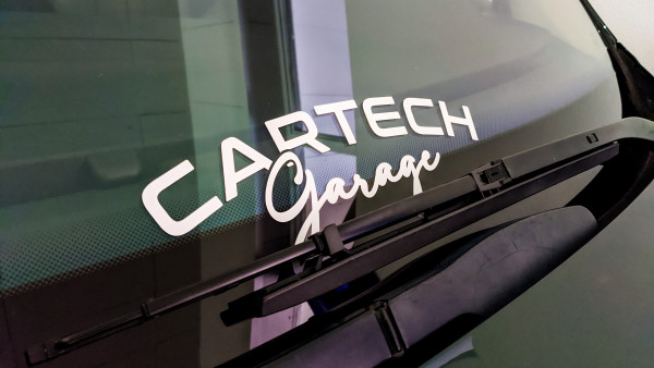 CarTech WSS Banner 30x10cm Weiß